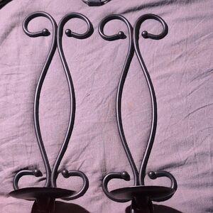 Black Wrought Iron Wall Sconces